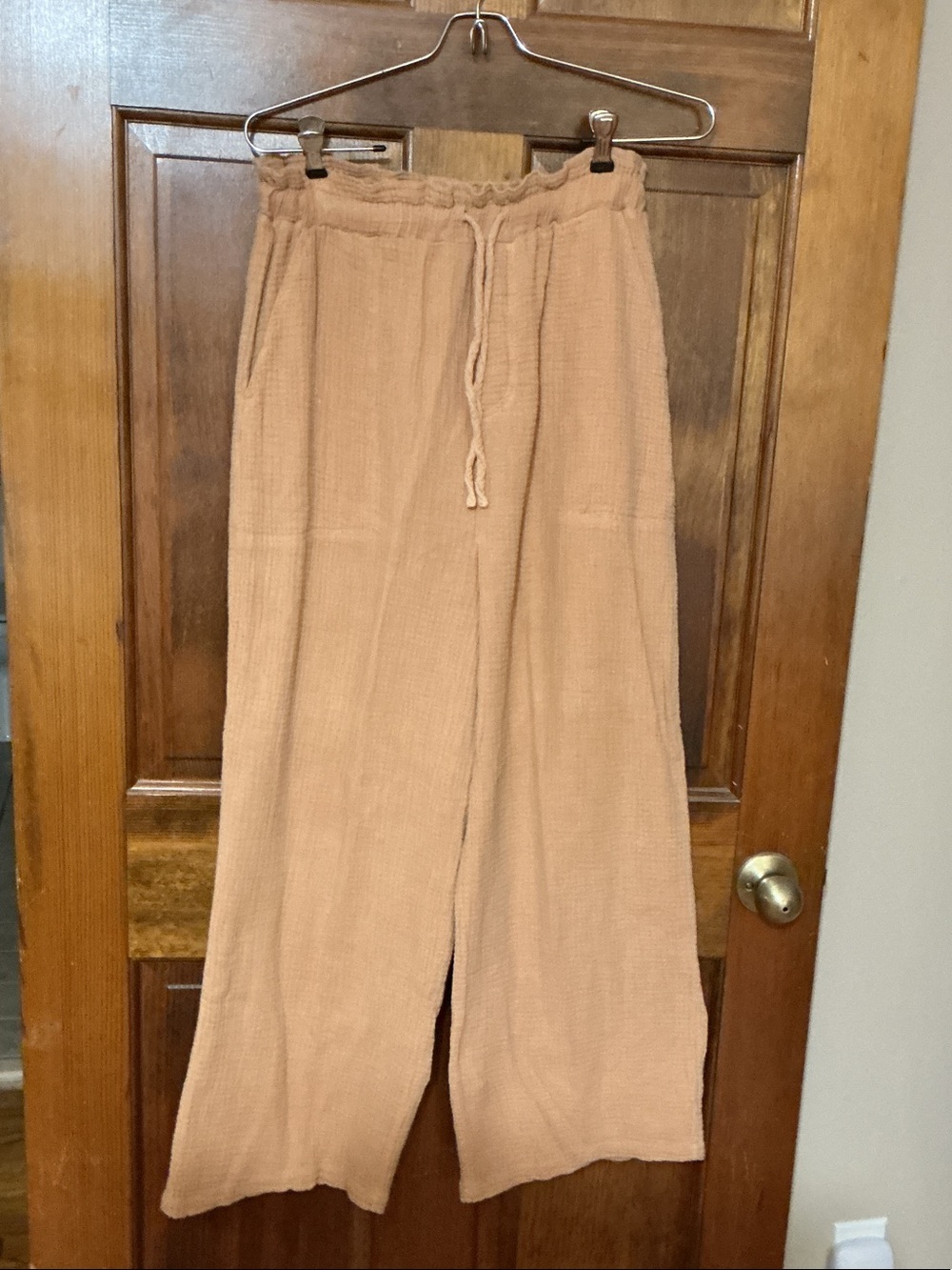easel Women's Boot Cut & Flare Pants in Light Brown/Tan